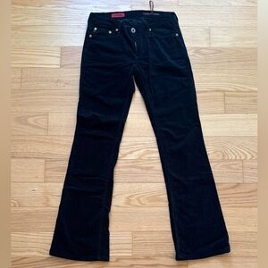 AG Adriano Goldschmied Black Corduroy Jeans 26R Like New Made in USA